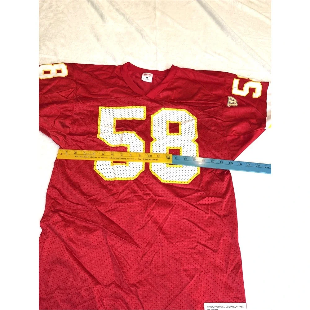 Vintage Derrick Thomas Jersey Kansas City Chiefs Wilson Made In USA Men's Medium